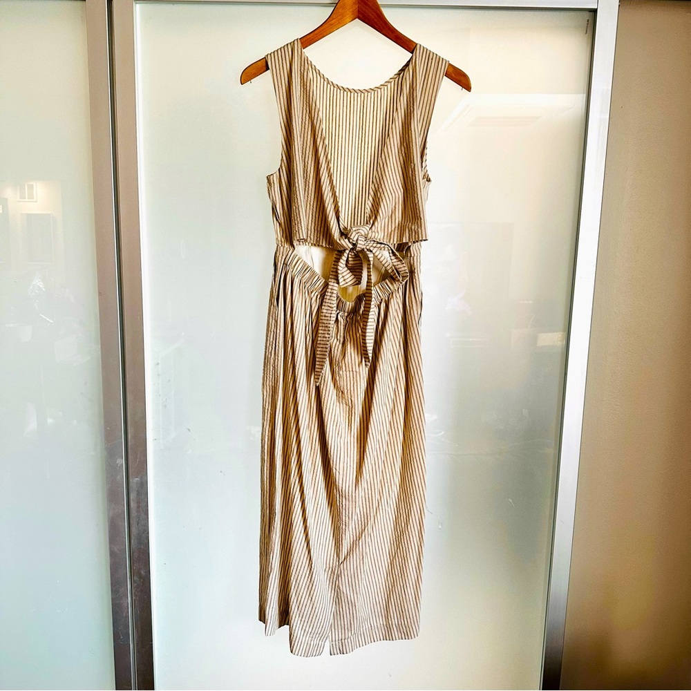 Modern Citizen | Striped Midi Tie Back Dress